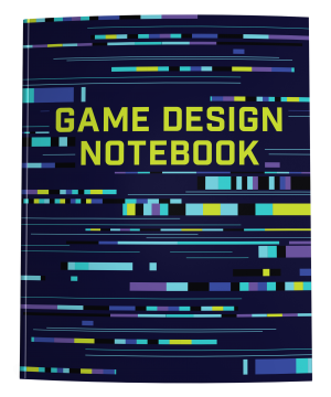 Game Design Notebook for drawing video game levels or board games.